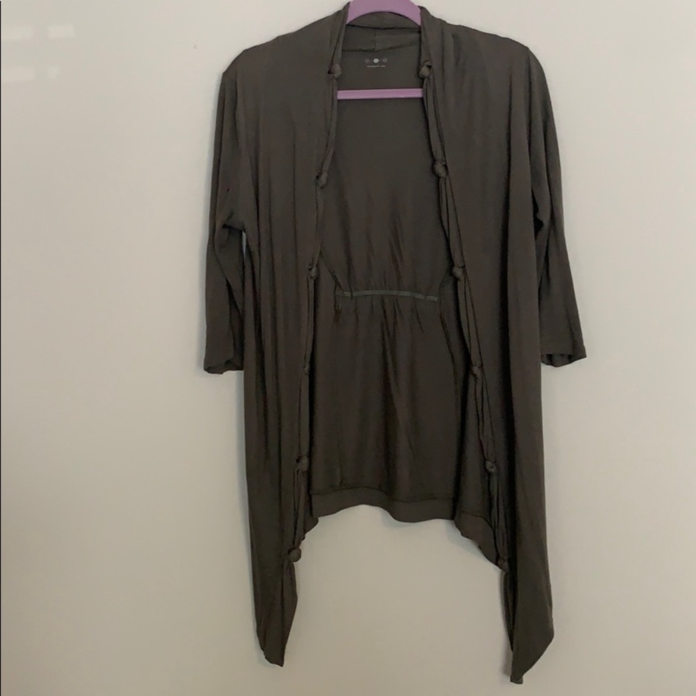 Anthropologie- open front knotted cardigan